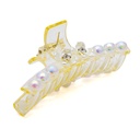 Pinza con perla y flor 10cm