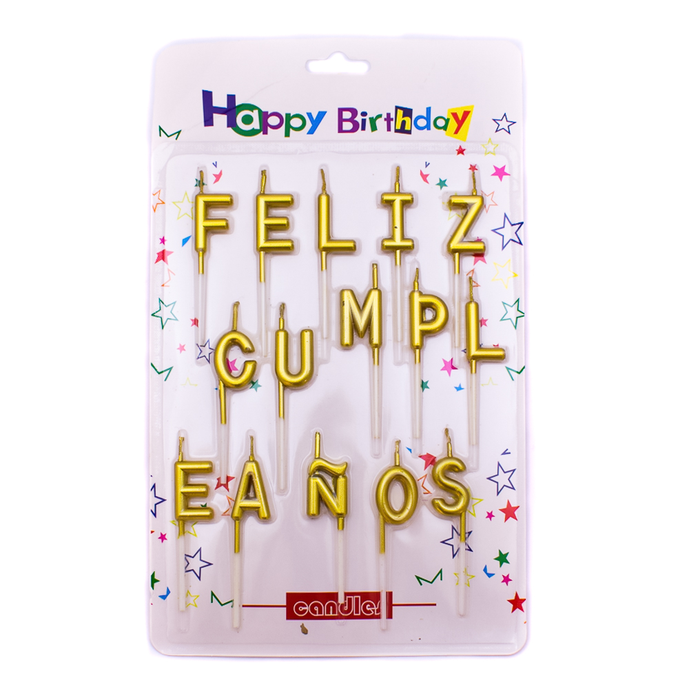 Vela de feliz cumpleaños