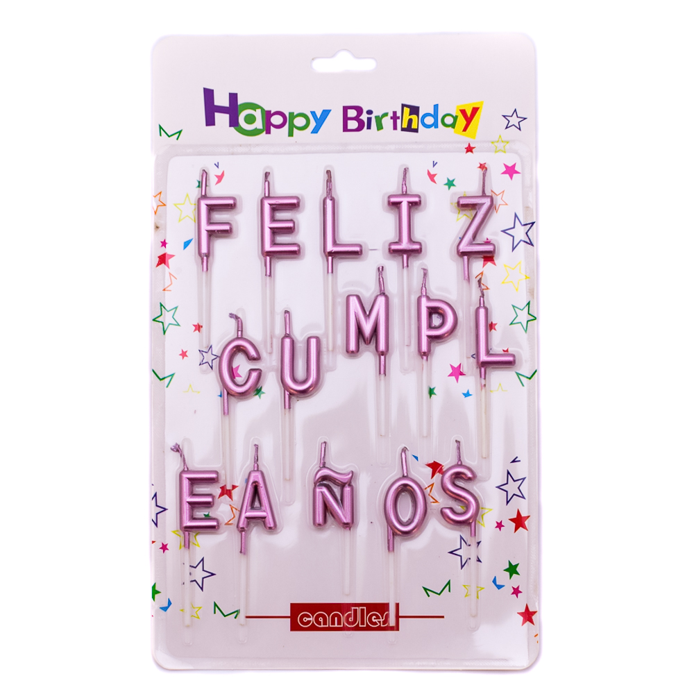 Vela de feliz cumpleaños