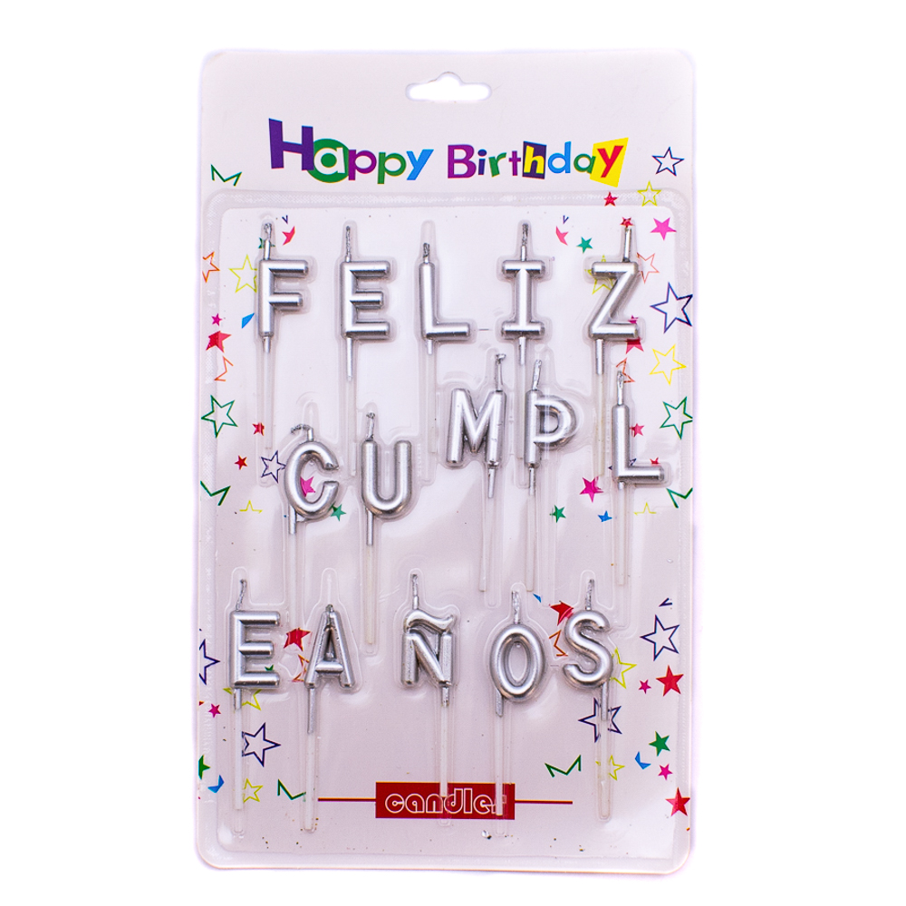 Vela de feliz cumpleaños