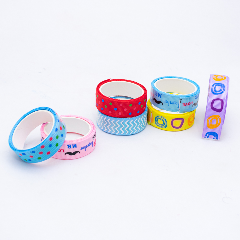 Cinta de tela con diseños 1pc