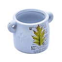Maceta con diseño de flores 9cm
