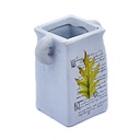 Maceta con diseño de flores 9cm
