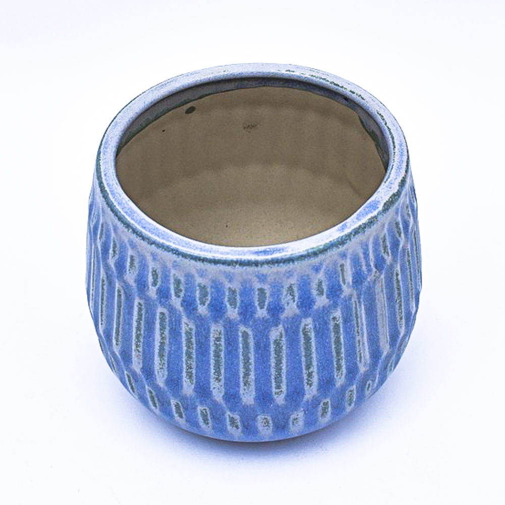 Maceta con diseños de líneas 12*14cm