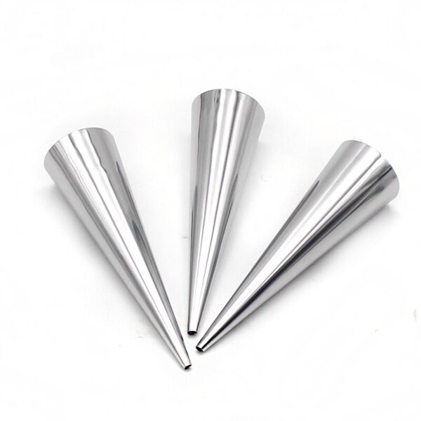 MOLDE FORMA CONO DE METAL 3PC