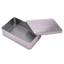 Caja de metal con brillos 19*12cm