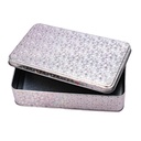 Caja de metal con brillos 19*12cm