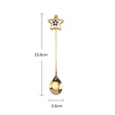 Cuchara diseño estrella dorada