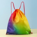 Mochila con cordon diseño colorido