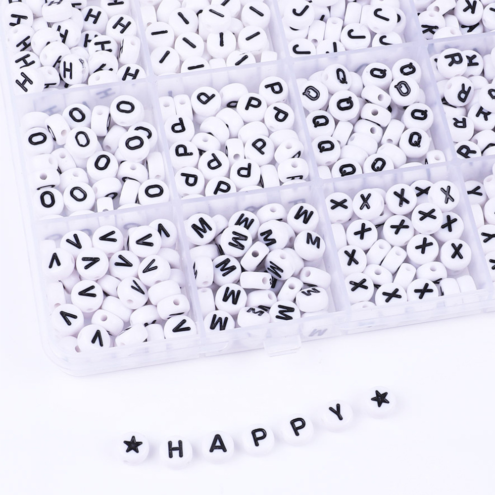 Set de cuenta letras blanca