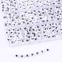 Set de cuenta letras blanca