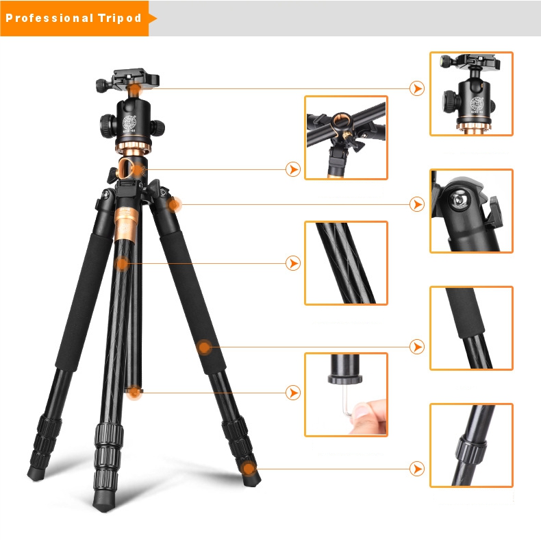 Tripode profecional de aluminio Q999H