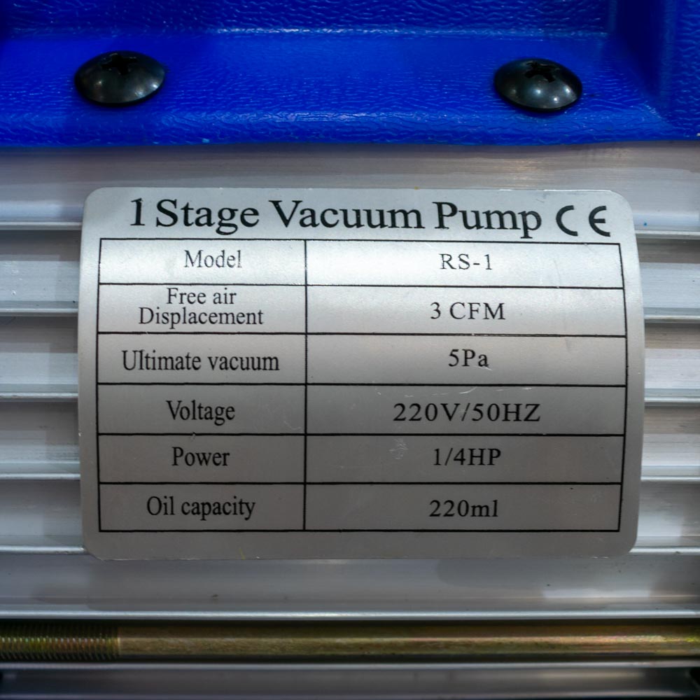 Bomba de vacío 1/4hp con galón 20l