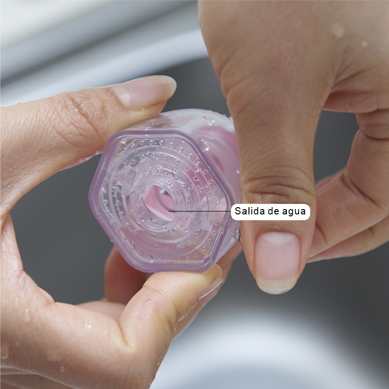 Ducha regulable para grifo (celeste)