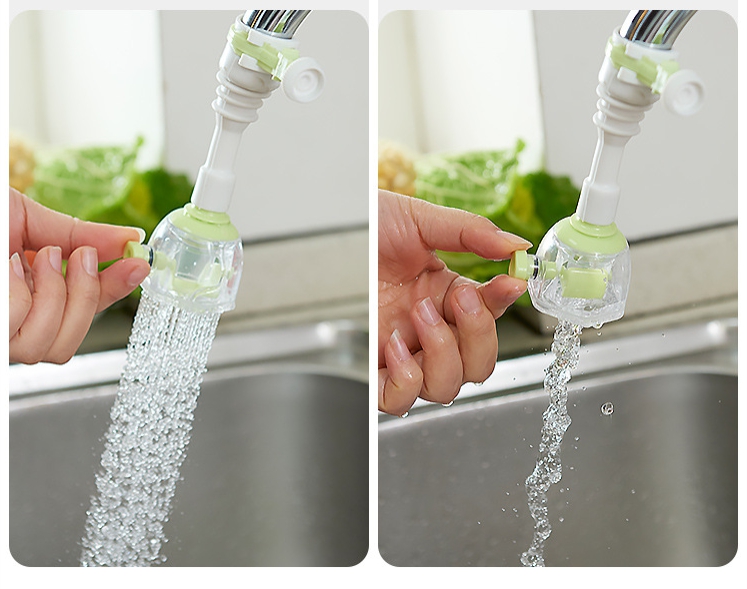 Ducha regulable para grifo (celeste)