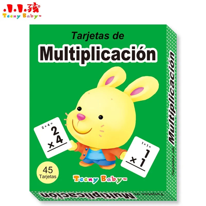 Tarjetas de matematicas 45 piezas