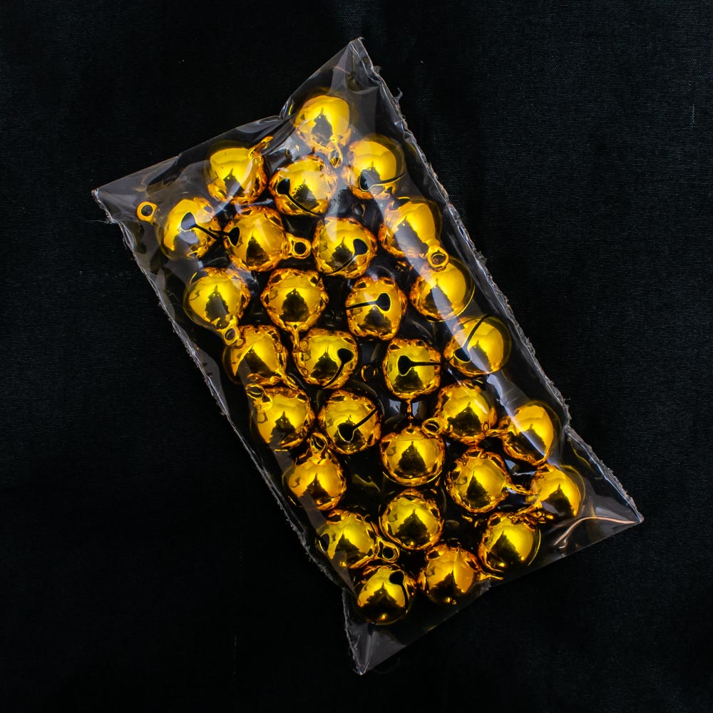 Campana de cobre dorado 18mm 30 piezas