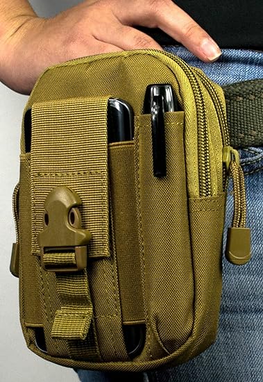 Bolso de cintura tactica vertical verde