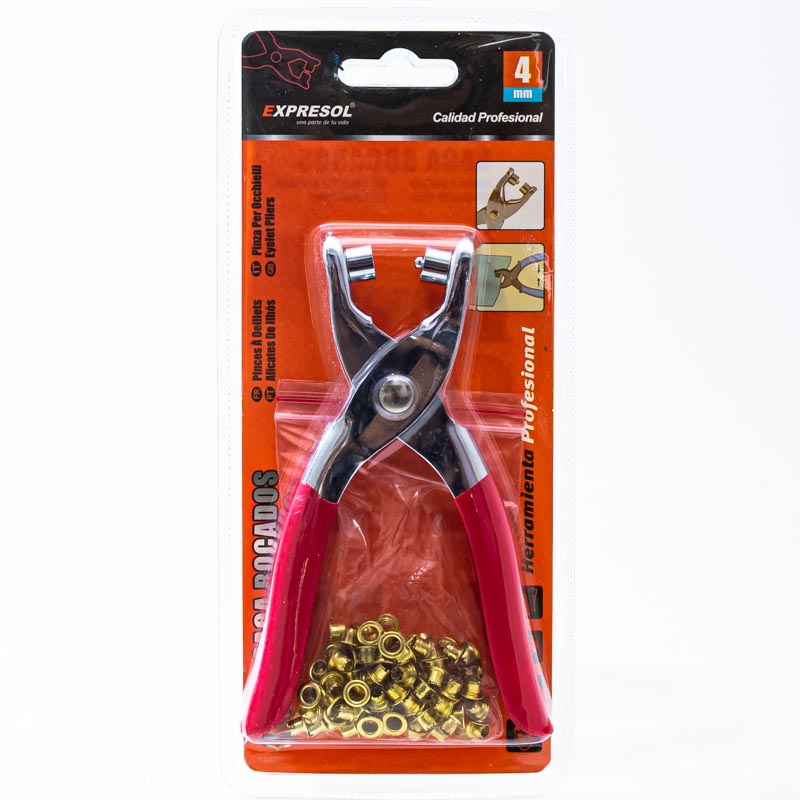 Perforadora con ojales 4mm EXPRESOL