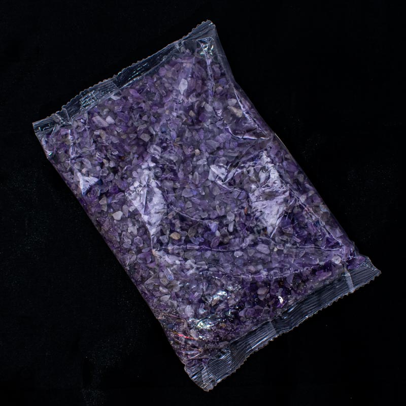 Piedra de vidrio lila 450g 5-7mm