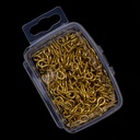 Cajita de argolla atornillable dorado 5mm*10mm