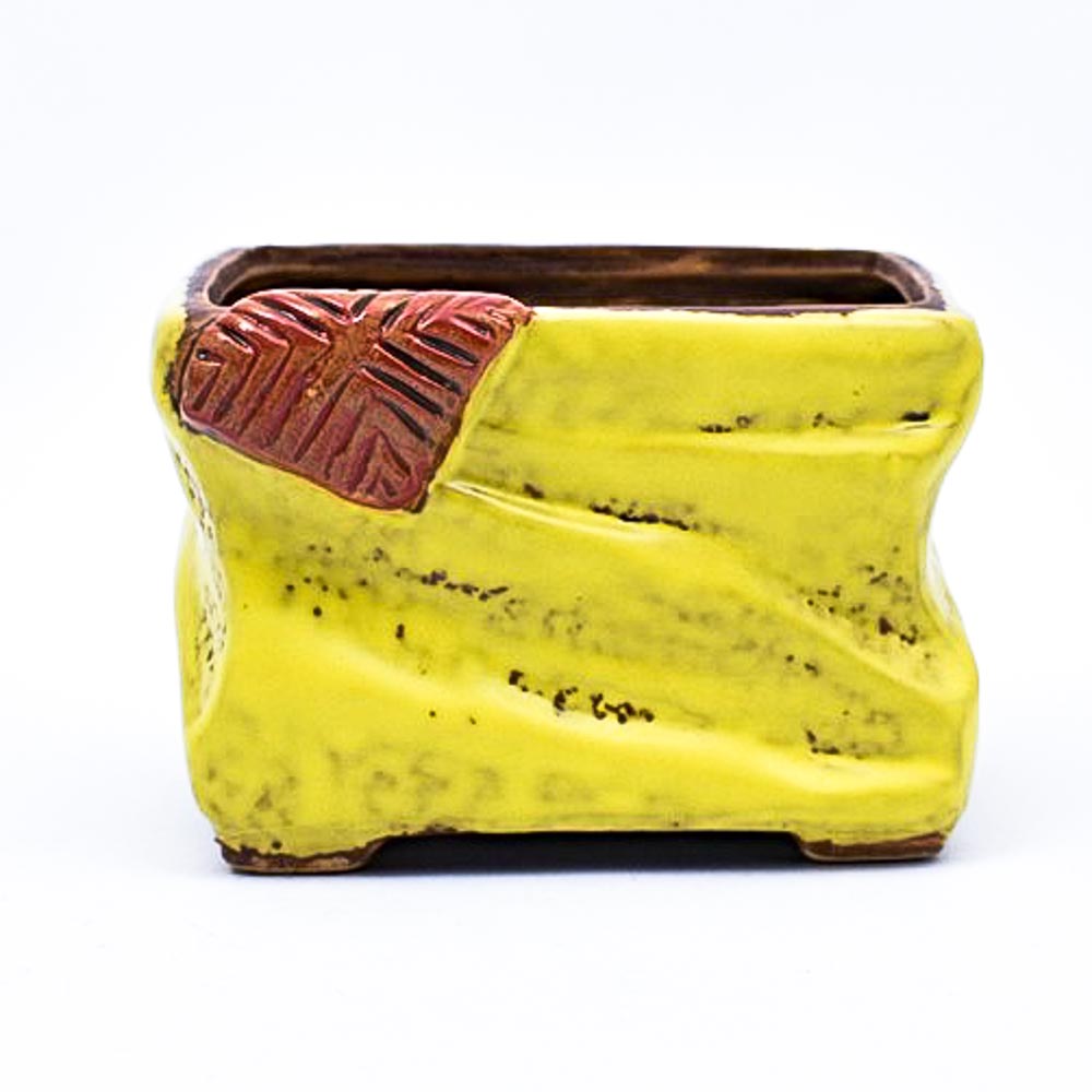 Maceta rectangular con diseño 8*10.5cm