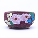 Maceta con diseños de flor 15*7cm