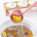 Cucharón de plástico doble función