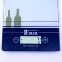 Balanza digital de cocina vidrio 1 a 5000g