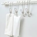Gancho pinza acero inoxidable 2pcs