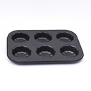 Bandeja de metal 6 moldes