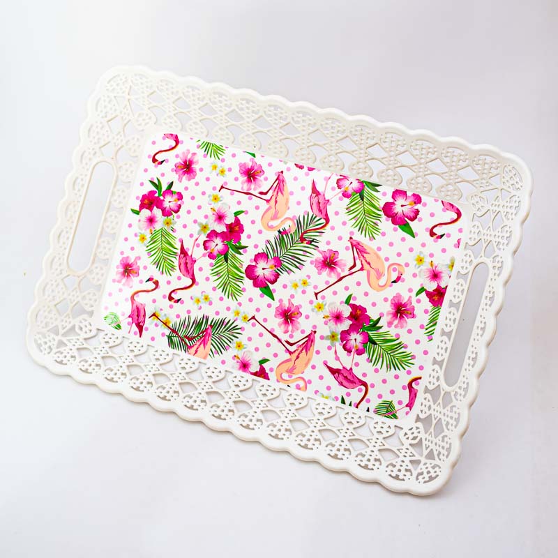 Bandeja rectangulo con diseños 45*32cm