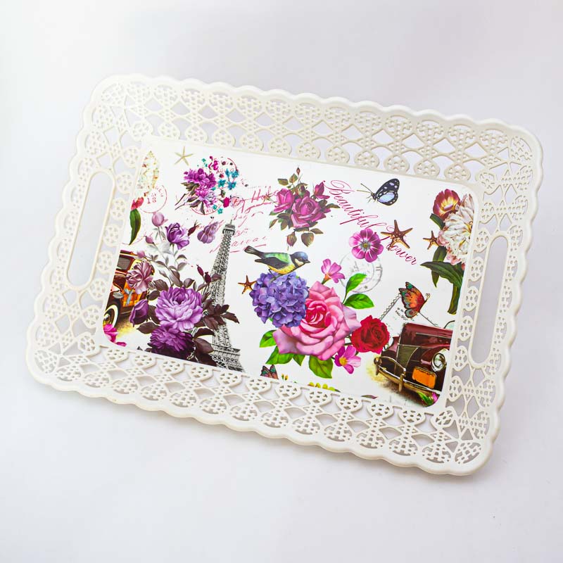 Bandeja rectangulo con diseños 45*32cm