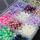 Set de cuenta perla 6mm 15 divisiones