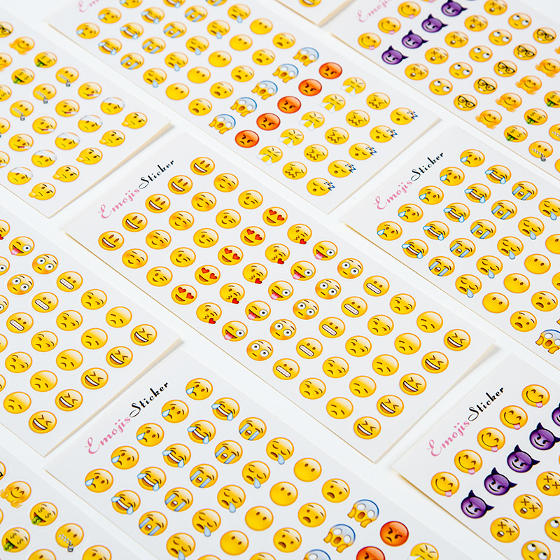 Sticker emoticon blister de 12 hojas