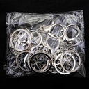 Accesorio para llavero plateado10 piezas