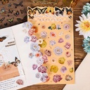 Sticker de mariposas y flores pvc