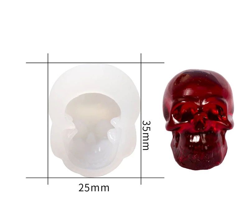 Molde de silicona mini calavera 35*25cm