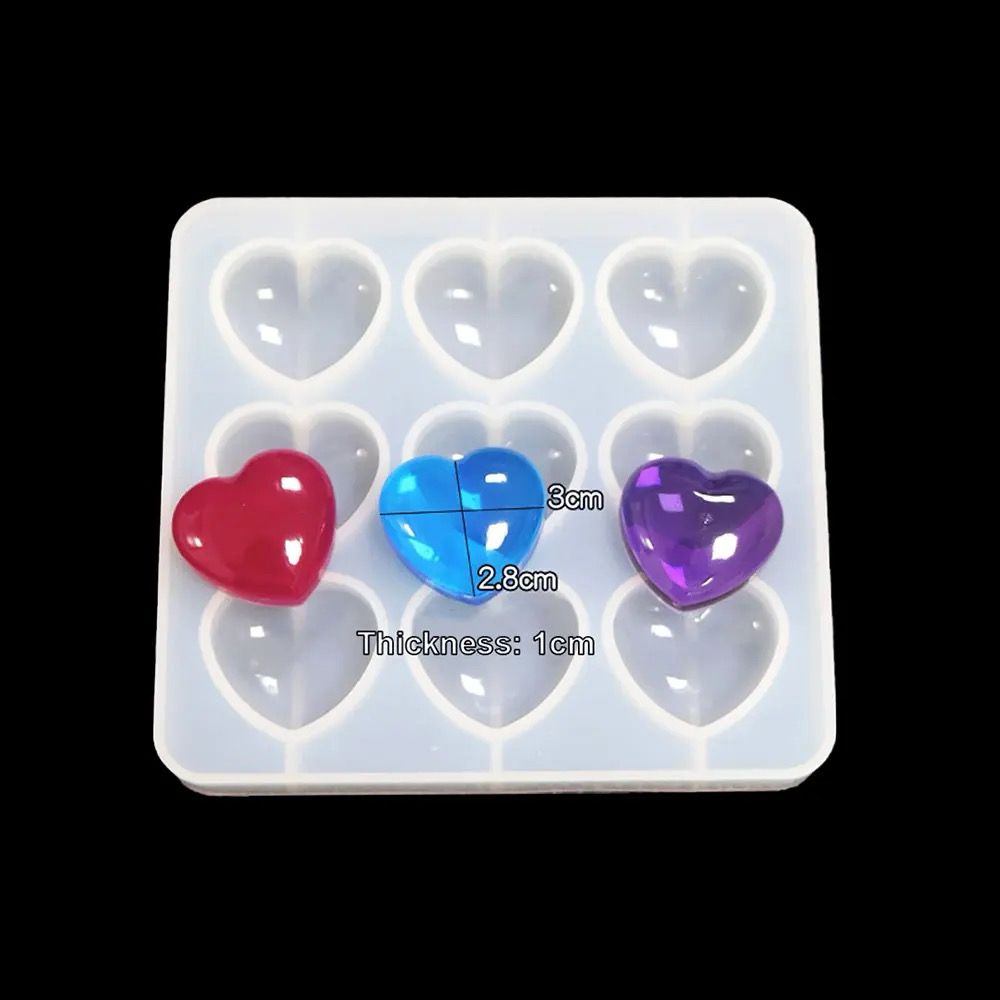 Molde de silicona diseño corazones 12.8*12cm