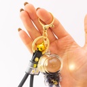 Accesorio llavero con gancho dorado 5pc