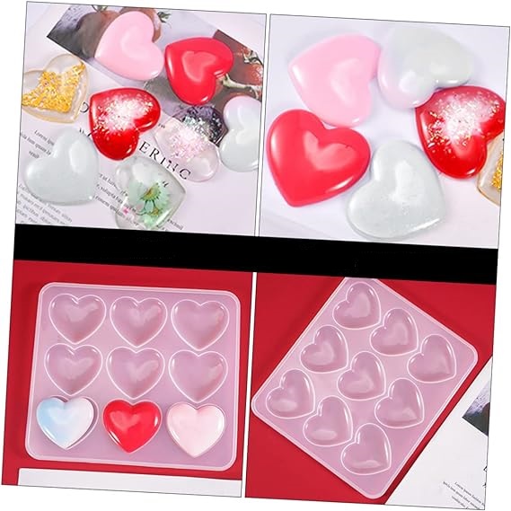 Molde de silicona diseño corazones 12.8*12cm