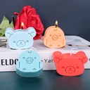 Molde de silicona cara de osito y pollito 16*11.6cm