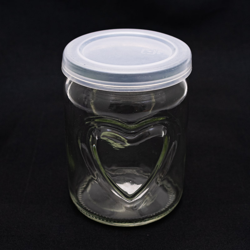 Frasco de vidrio con diseño 250ml