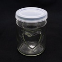 Frasco de vidrio con diseño 250ml
