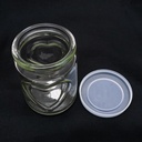 Frasco de vidrio con diseño 250ml