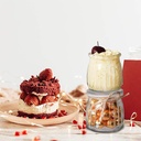 Frasco de vidrio con tapa 200ml