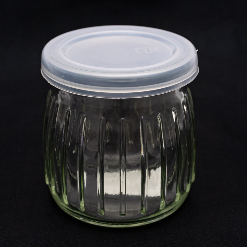 Frasco de vidrio con tapa 200ml