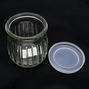 Frasco de vidrio con tapa 200ml