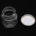 Frasco de vidrio hexagonal 50ml