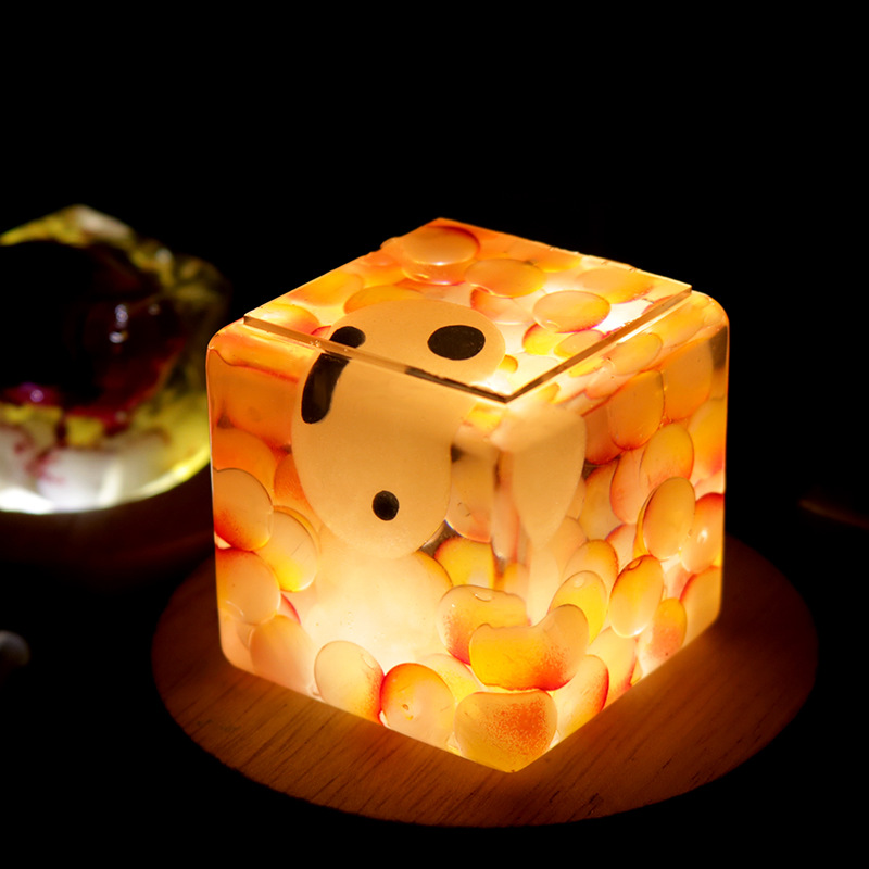 Molde de silicona cubo 63*63mm esquina redondeado